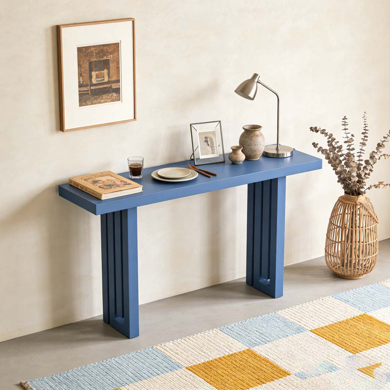 Console Table, Navy Blue