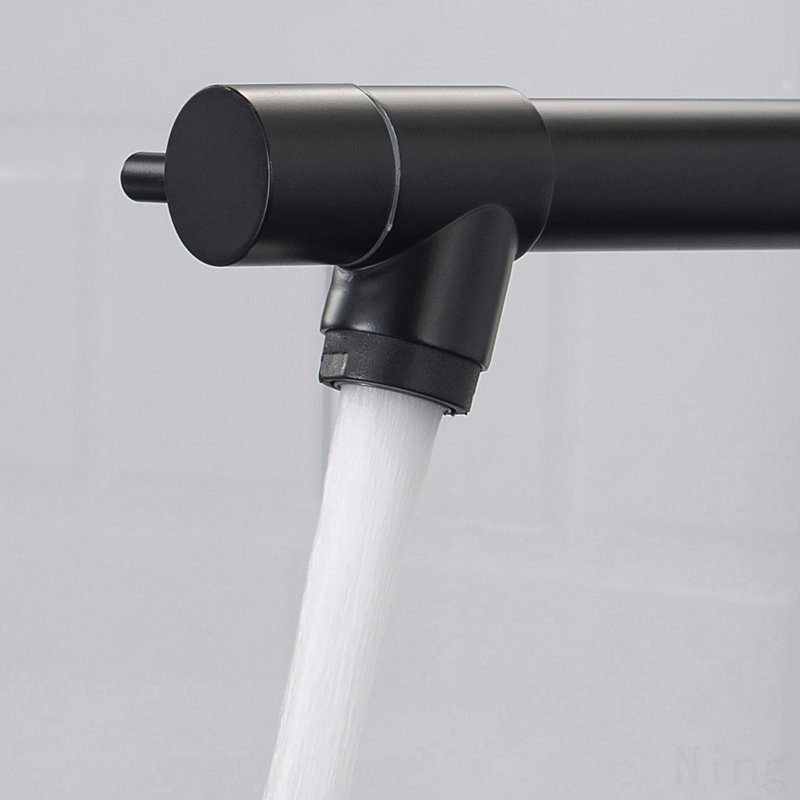 Robinet d'évier de cuisine à poignée simple avec douchette extractible