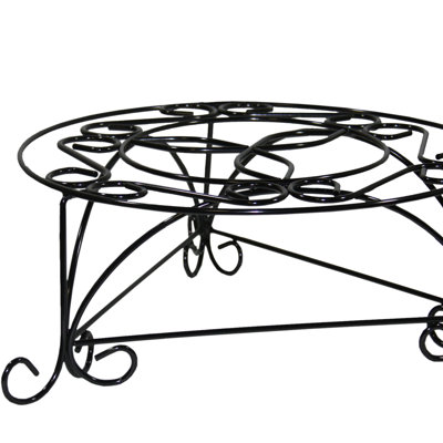 Support pour plante en métal mosaïque 6,25 "avec dessus 14,4 - Rehaussez votre décor polyvalent