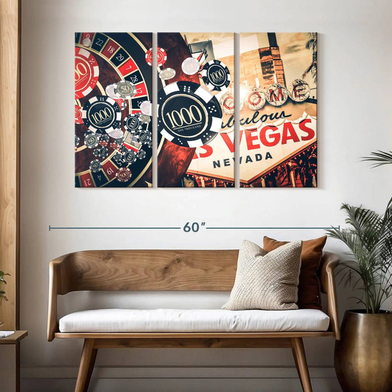 Nicci Las Vegas Roulette, H 32 po x l 50 po