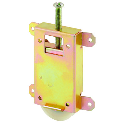 Ensemble de rouleau de porte de miroir Prime-Line, 1-1 / 2 po, boîtier en acier et roulements à billes, roue en plastique concave (paquet simple)