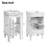 18" French Style Bathroom Cabinet With Storage, Small Space Solution With Ceramic Sink, Adjustable Shelf, Soft-Closing Hinges-1992439773