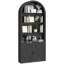 Bibliothèque de style campagnard à 6 niveaux avec bibliothèque arquée de 74,41 po-1739145815-1764811172