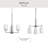 3 - Light Steel Dimmable Chandelier-129258701