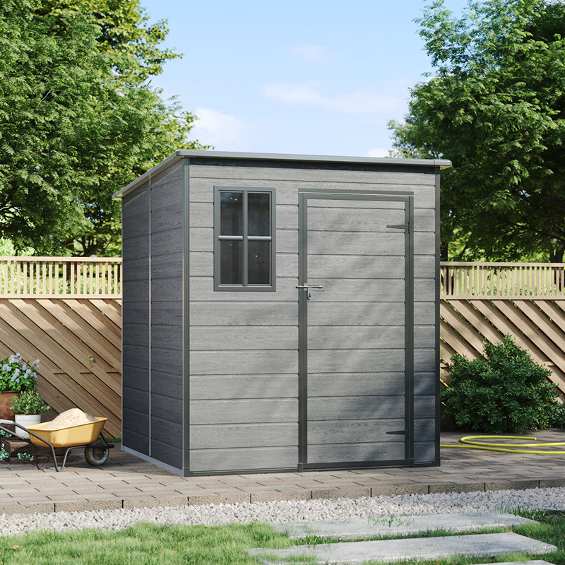 Sturdy & Stylish – All-Weather Double-Layer PP Tool Shed