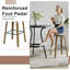 Swivel Upholstered Counter Stool-641115472-641115475