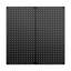 Panneaux perforés en acier au carbone en métal noir mat, organisateur de rangement mural robuste pour outils 33,86 x 16,93 pouces