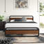 Minos Metal Bed Frame with Headboard and Footboard-1392420447-1392420441