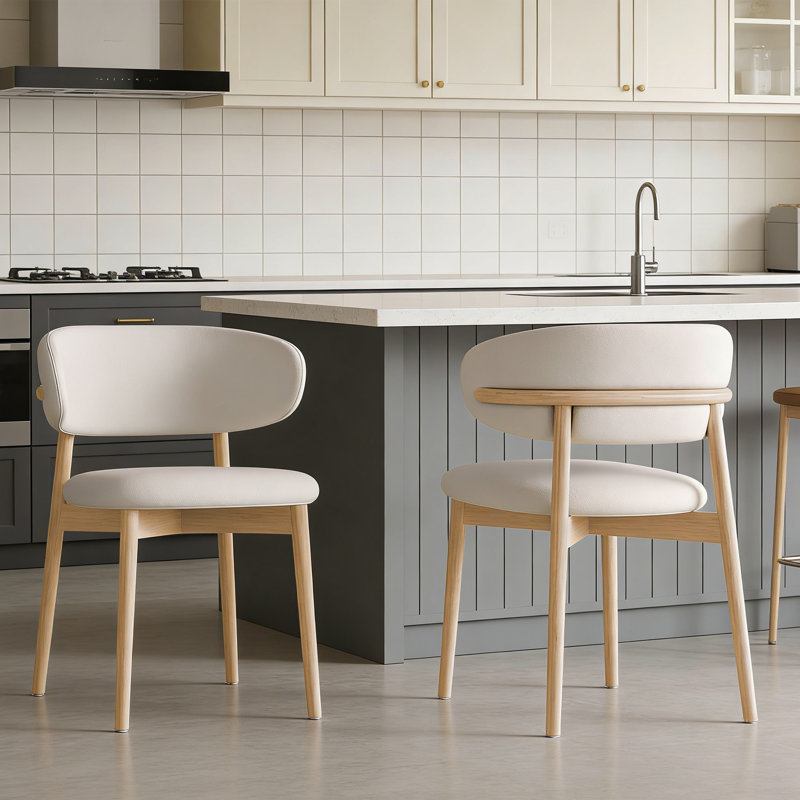 Solid Wood Dining Chair Set 2 Piece