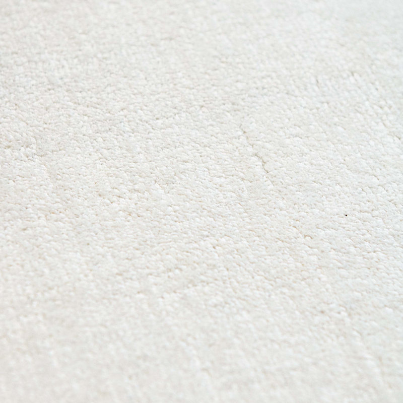 Area Rug in White, Rectangle 6' x 9'