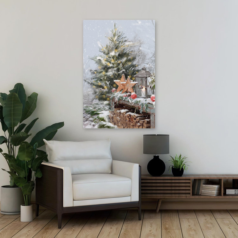 Arbres de Noël saisons de Noël - décorations de Noël brunes, H 36 po x l 24 po