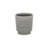 Gray Ceramic 19 Ounce Striped Round Distressed Pot Planter