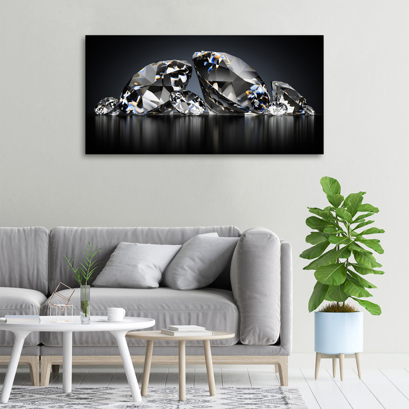 Diamonds - Print, Wrapped Canvas, 50cm H x 100cm W x 2cm D