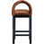 Cognac Velvet Seat/Black Frame