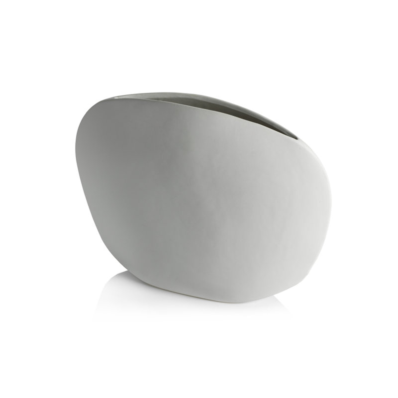Vase de table en céramique Lamberton, H 10,75 po x l 14,5 po x P 3,75 po