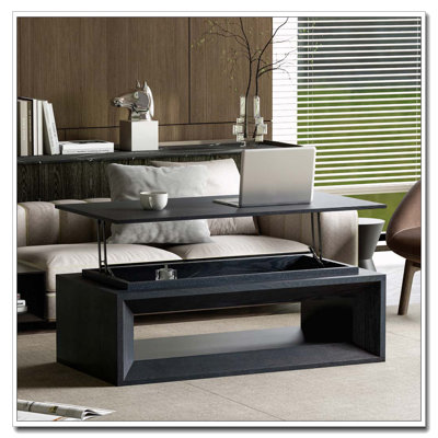 Table basse à plateau relevable 43,3 po avec rangement