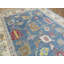 Tapis oriental oriental bleu noué à la main 9 pi 5 po x 11 pi 7 po 1DE92D6F0B6443D2B6C7CE62AA34C3EF