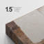 Style Mid-Century, brun foncé, formes abstraites neutres, grand cadre rustique, décor minimaliste M23-101791552-101791550