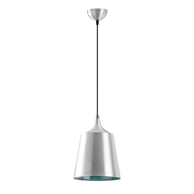Elegant Scandinavian Chandelier, Silver & Turquoise, Adjustable Height 49.2 x 7.9 inches | Iron Body, E27 Socket (Max 40W) | Perfect for Living Room, Dining Area, or Bedroom | Stylish & Modern Design with 35.4-inch Cable Length