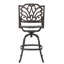 Tabouret de bar pivotant en fonte d'aluminium
