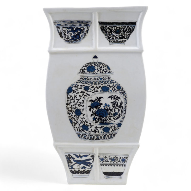Vase en porcelaine décorative peint à la main