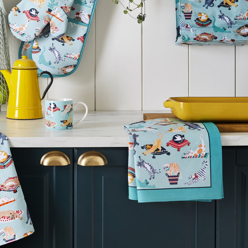 Kitty Cats Cotton Tea Towel Kitchen Towel