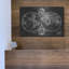 «Charcoal World Map» par Studio W, art mural en métal-1418655959