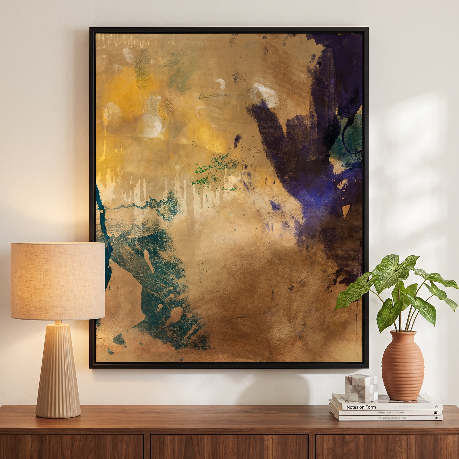 Flagler "Amber Haze No. 1" Print, 41" H x 33" W, Black