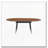 Walnut Oval Extendable Dining Table
