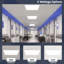 Slim Surface Mount Panel Light 5CCT 2700K-5000K Dimmable LED Panel Lights Edge Lit Damp Rated ETL-1542546445