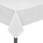 Housse de table vidaXL 100% polyester blanc-1268954405