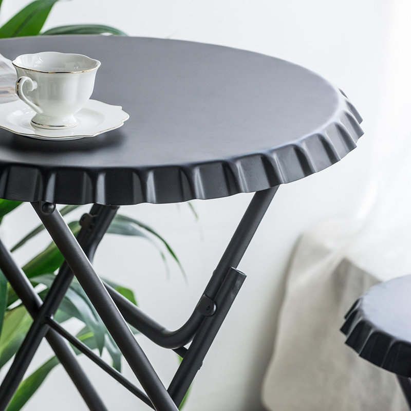 Stowable Side Table and Two Seats