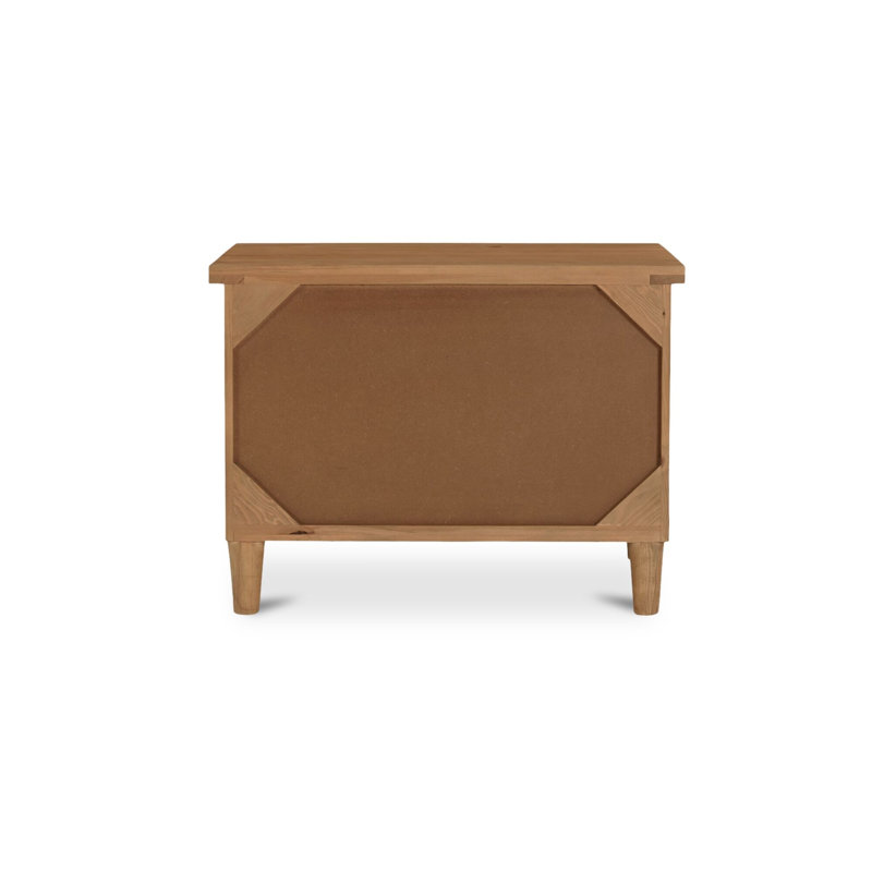2 - Drawer Solid Wood Nightstand