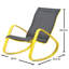 Chaise berçante de patio en aluminium Bissett