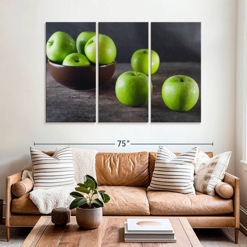 Pommes vertes, H 42 po x l 65 po