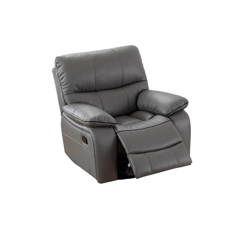 Fauteuil inclinable Kyann, Similicuir gris
