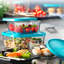 Ensemble de 3 contenants alimentaires carrés Frigoverre (25,25 oz, 54 oz et 94,75 oz)