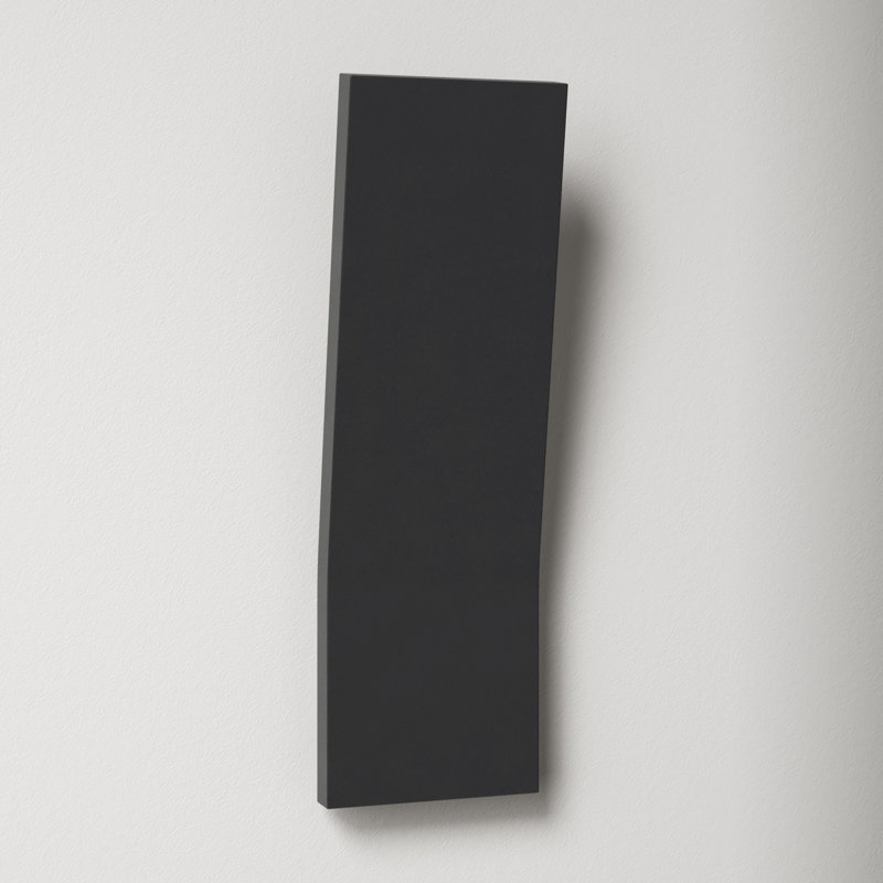 Ogden LED Wall Light, 16'' H x 5'' W x 3.13'' D, Black