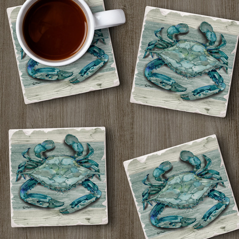Ensemble de 4 sous-verres Northpoint Crab