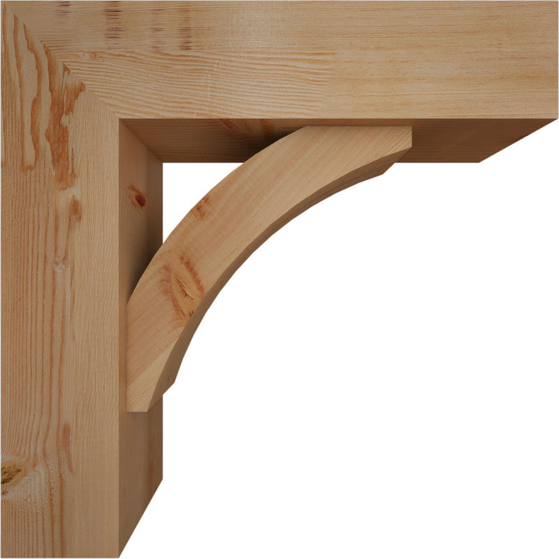 Support à blocs l 7 1/2 po x P 26 po x H 26 po Thorton avec support décalé, sapin Douglas, 26 x 26