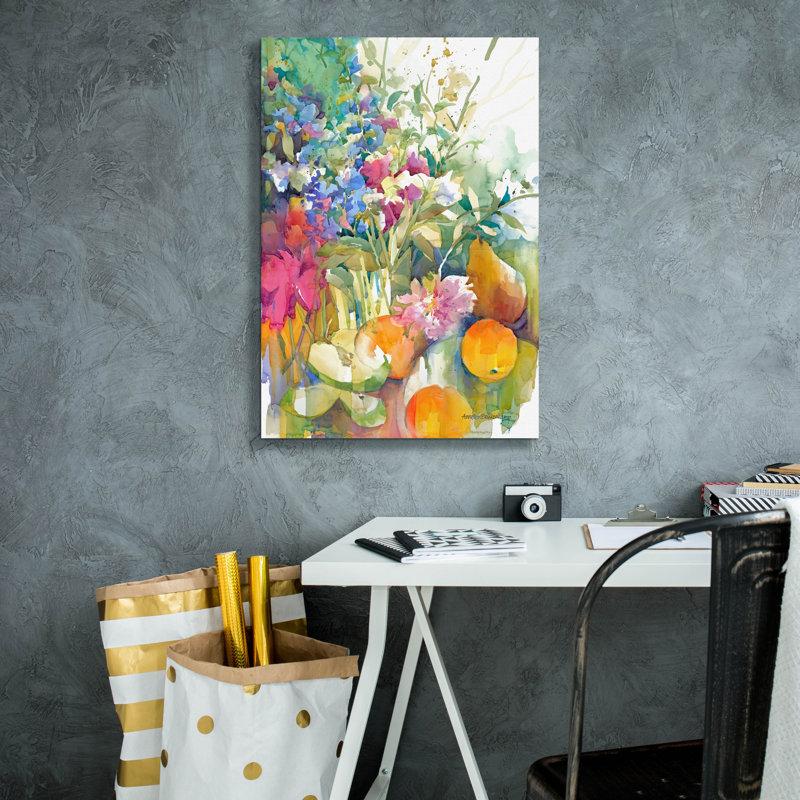 Art mural sur toile Winston Porter «Fruit Bouquet» par Annelein Beukenkamp, H 26 po x l 18 po x P 0,75 po