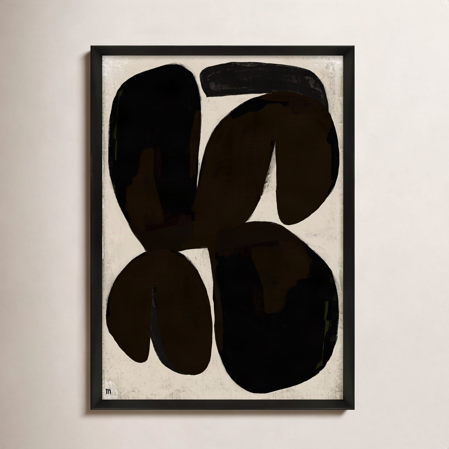 Untitled by Studiom, 38" H x 26.5" W x 1.25" D, Black