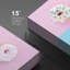Beige bleu et rose saupoudré et rayé, photographie de fruits-98161356
