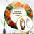 Filadelfio Orange Green Tropical Foliage I - Botanicals Large Mirror, Traditional Round Decorative Wall Mirror, Printed Metal Art-1291535990