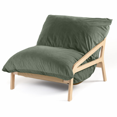 Méridienne avec coussin Wood