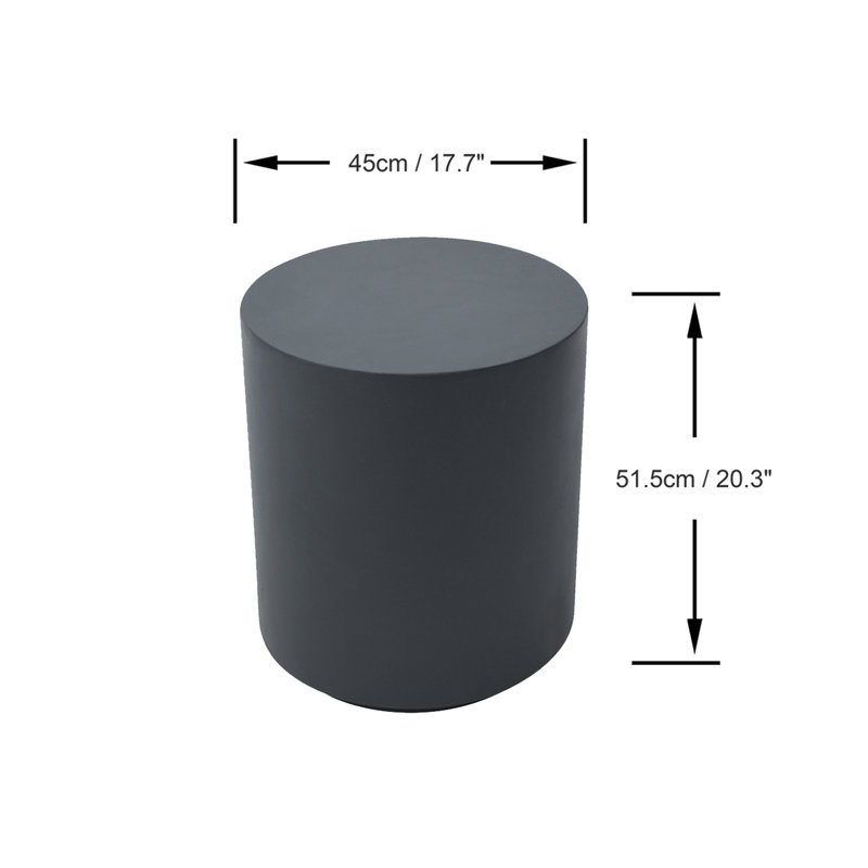 End Table, Slate Black
