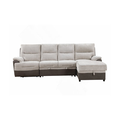 Canapé modulaire beige / brun Kia avec Po et USB
