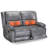 53.1'' Faux Leather Reclining Loveseat with Massage&Heat Function-152579285
