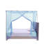 Moustiquaire de tente pour lit à ouverture latérale d'un côté Filet de rideau pour décoration de chambre à coucher pour lit simple sans cadre de lit-131150981