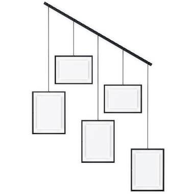 5 piece matte metal collage frame set